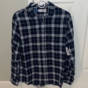 BRAND NEW Old Navy Blue Plaid Flannel
